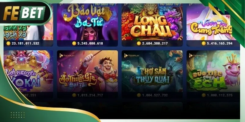 Danh sách game slot đa dạng giúp người chơi dễ lựa chọn