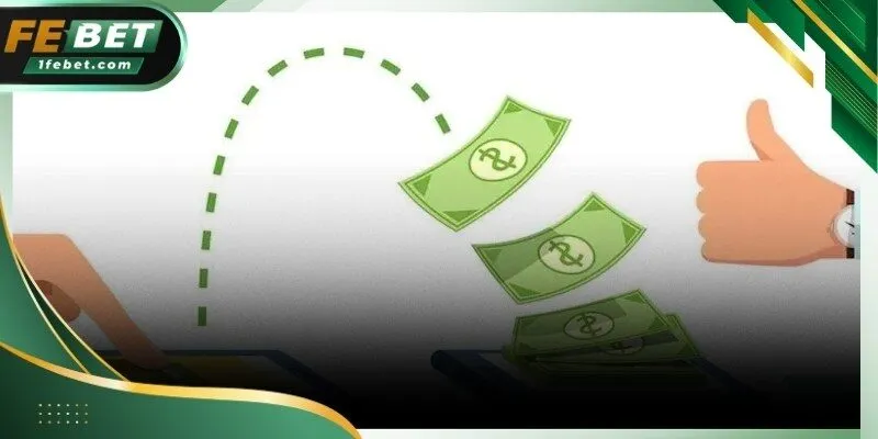 Giao diện khu vực thanh toán trên hệ thống Febet