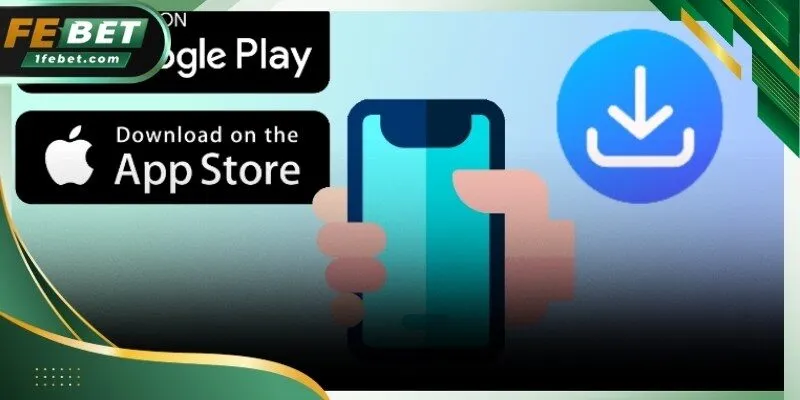 Giao diện tải ứng dụng trên điện thoại di động